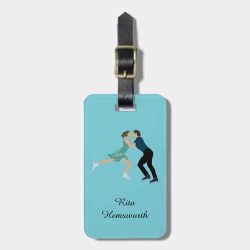 Figure Skating Luggage Tag