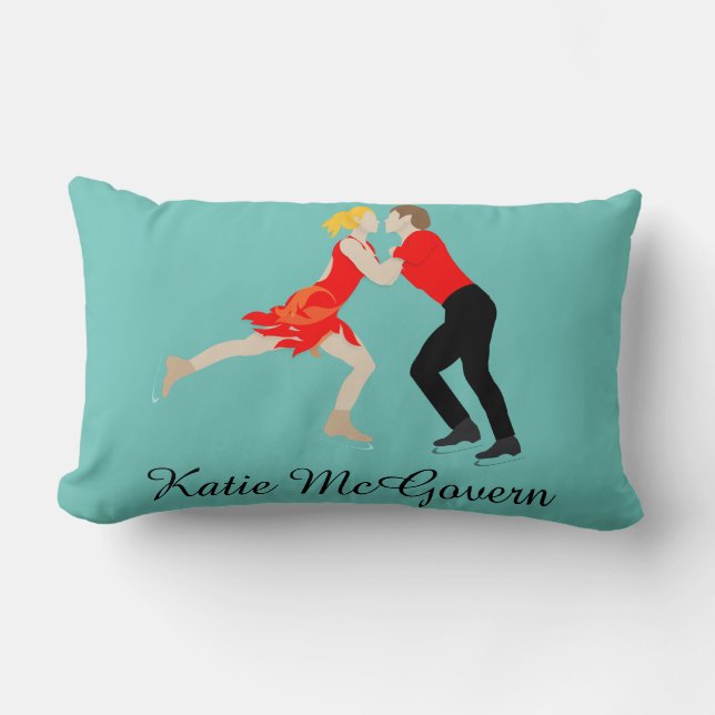 Figure Skating Lumbar Pillow (Front)