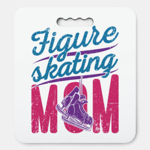 Figure Skating Mom Ice Skating Mother Mama Seat Cushion