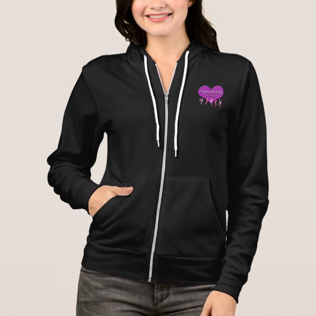 Figure Skating Mom Jacket/ Personalized Back Hoodie (Front)
