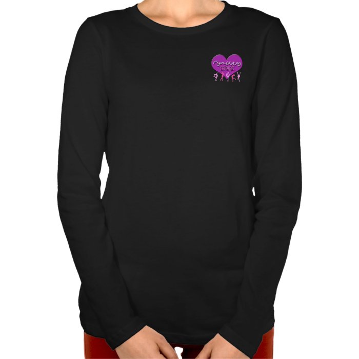 Figure Skating Mom Shirt with Heart   Personalize