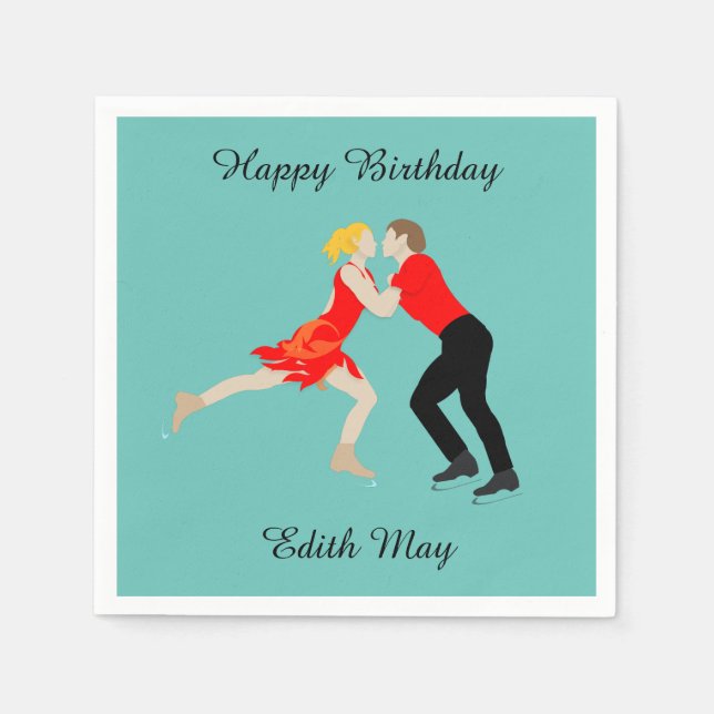 Figure Skating Napkins (Front)