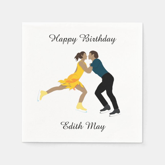 Figure Skating Napkins (Front)