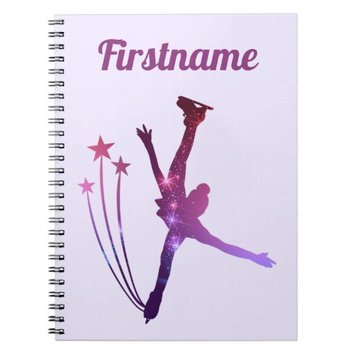 Figure skating Notebook _ Purple Arabesque