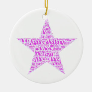 Figure Skating Ornament Customised With Your Name