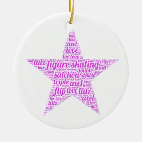 Figure Skating Ornament Customized With Your Name