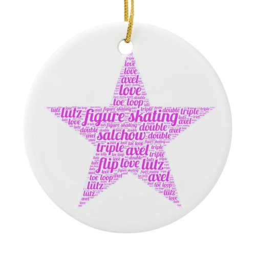 Figure Skating Ornament Customized With Your Name