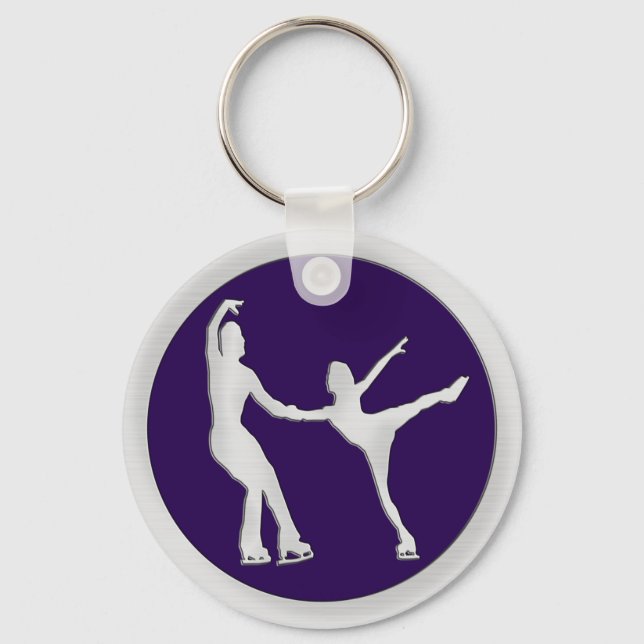 Figure Skating Pair Keychain (Front)