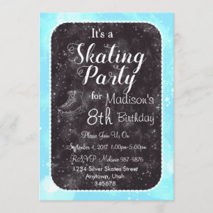 Figure Skating Party Invitation