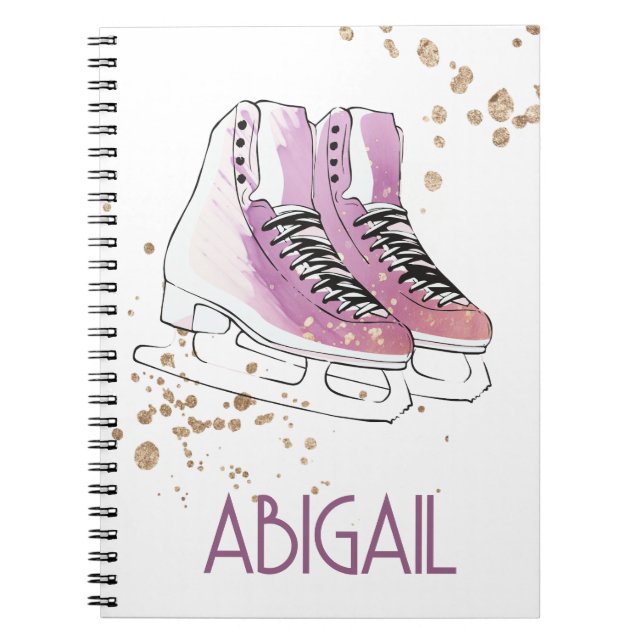 "Figure Skating" personalized Notebook (Front)