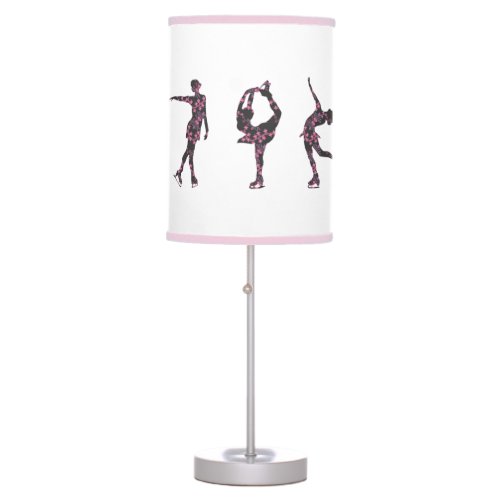 Figure Skating Pink Pattern Lamp