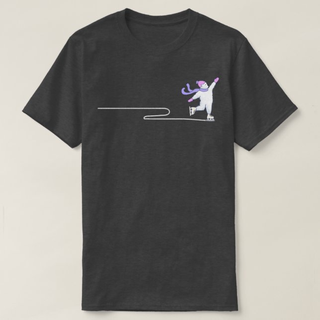 Figure Skating Polar Bears T-Shirt (Design Front)