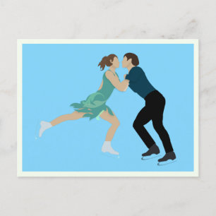 Figure Skating Postcard