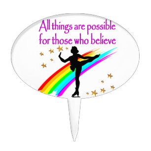 FIGURE SKATING QUEEN CAKE TOPPER