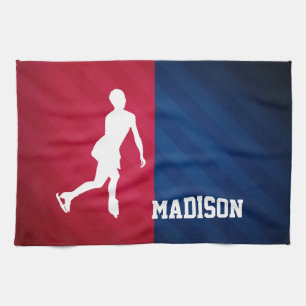 Figure Skating; Red, White, and Blue Towel