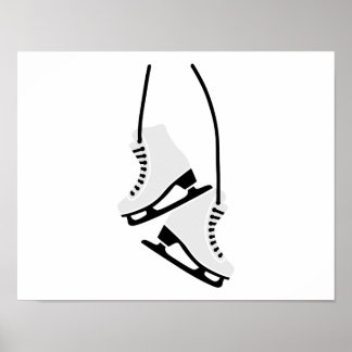 Figure skating skates poster