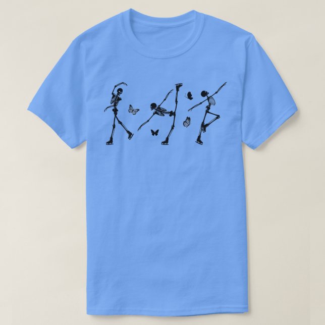 Figure skating skeletons T-Shirt (Design Front)