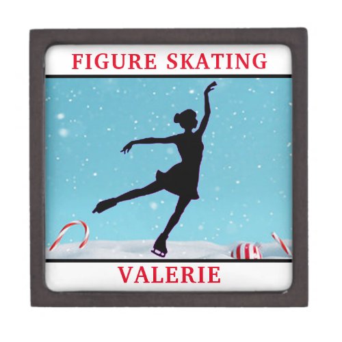 Figure Skating Snowflake  Gift Box