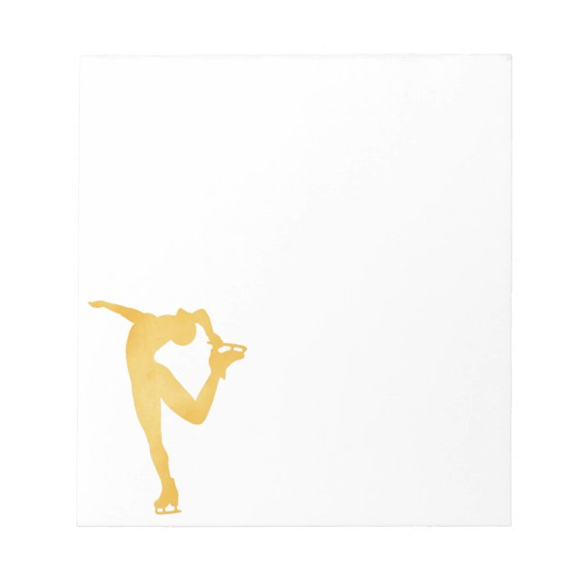 Figure Skating Spin Notepad (Front)