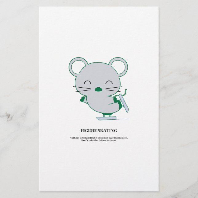 Figure skating stationery (Front)