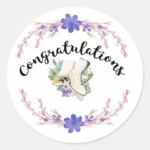 Figure Skating Sticker Congratulations