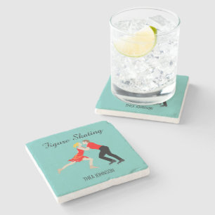 Figure Skating Stone Coaster