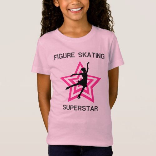 Figure Skating Superstar Girls T_Shirt
