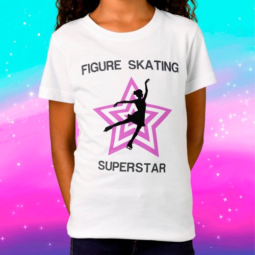 Figure Skating Superstar Girls T_Shirt