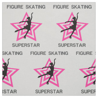 Figure Skating Superstar Grey & Pink Fabric