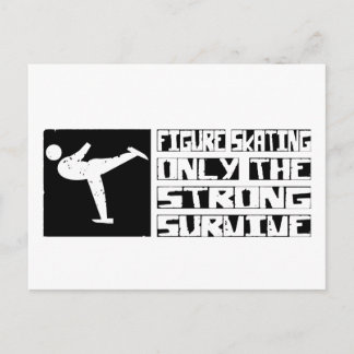Figure Skating Survive Postcard