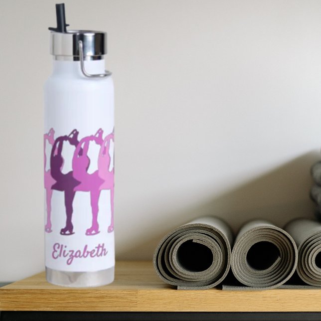 Figure Skating Synchronized Colorful Group Water Bottle (Creator Uploaded)