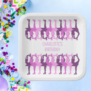 Figure skating synchronized group Personalized Paper Plates