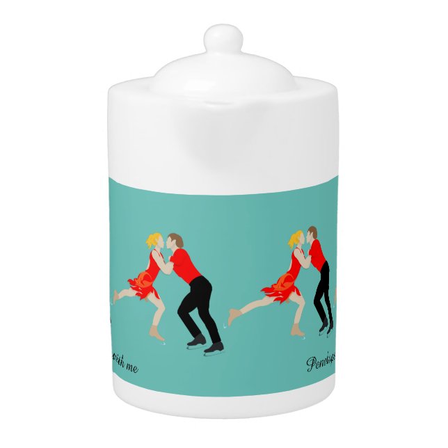 Figure Skating Teapot (Front)