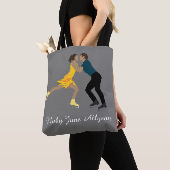 Figure Skating Tote Bag (Close Up)