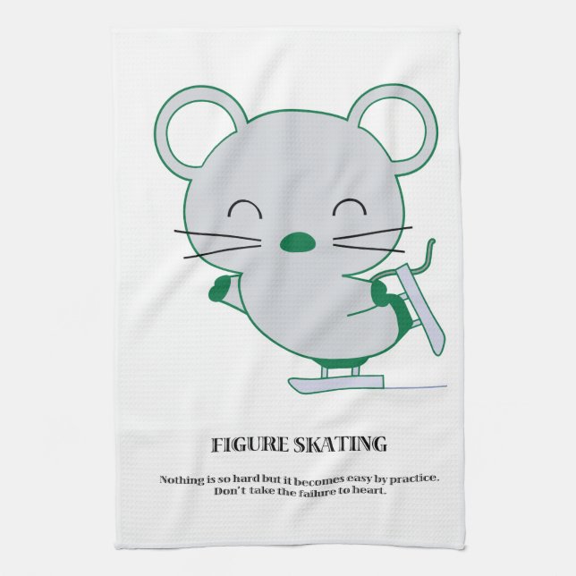 Figure skating towel (Vertical)