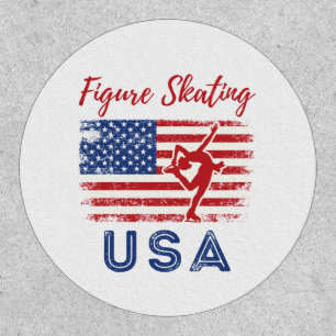 Figure Skating USA American Flag Team Patch