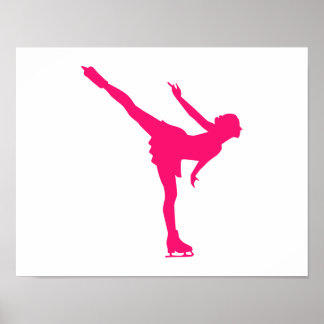 Figure skating woman poster
