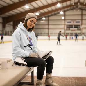 Figure Skating Womens Hoodie