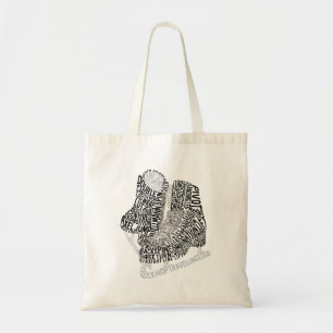 Figure Skating Word Art Ice Dance Skates Tote Bag