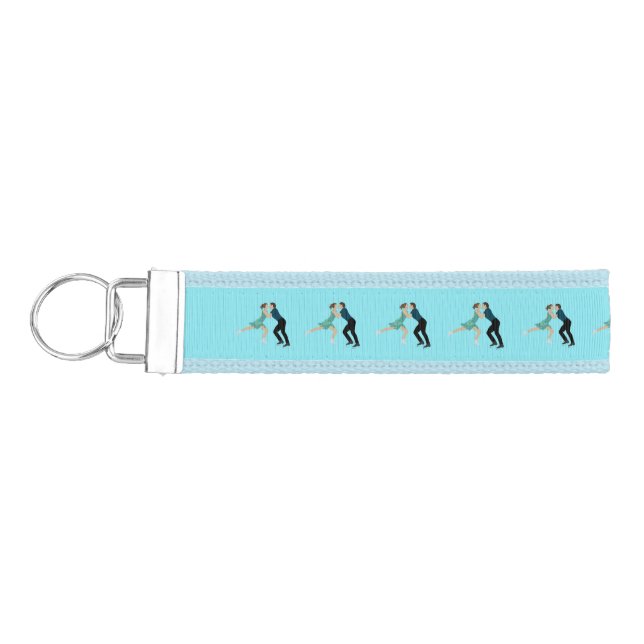 Figure Skating Wrist Keychain (Keys on Left)