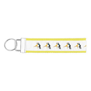Figure Skating Wrist Keychain