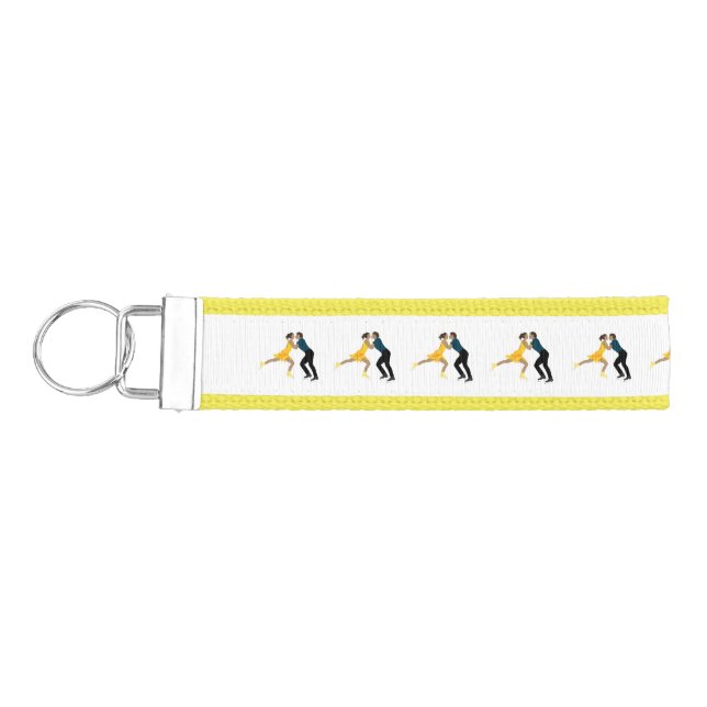 Figure Skating Wrist Keychain (Keys on Left)