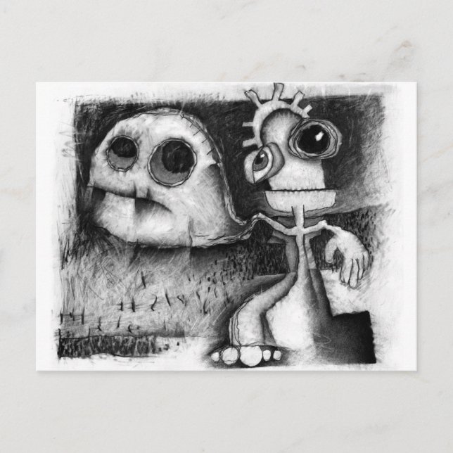 figure with appendages postcard (Front)