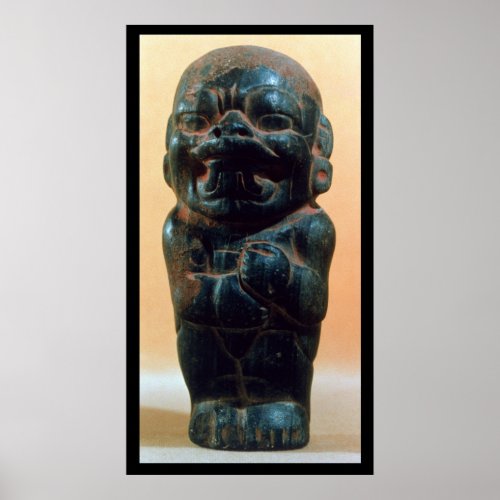 Figure with the head of a Jaguar Poster