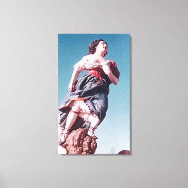Figurehead from unknown sailing ship canvas print (Front)