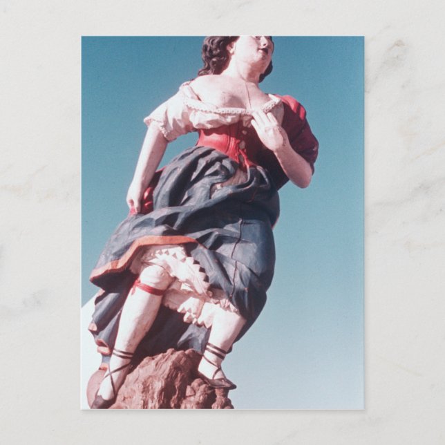 Figurehead from unknown sailing ship postcard (Front)