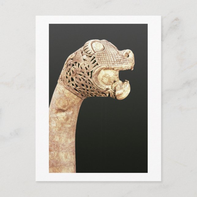 Figurehead of a Viking Longship, found at Oseberg, Postcard (Front)