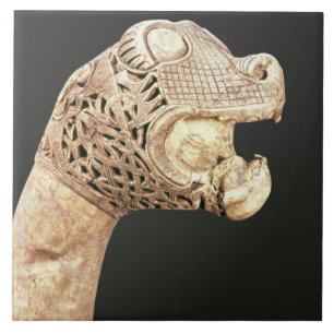 Figurehead of a Viking Longship, found at Oseberg, Tile