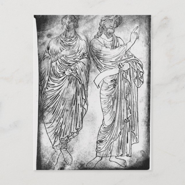 Figures of two apostles or prophets postcard (Front)