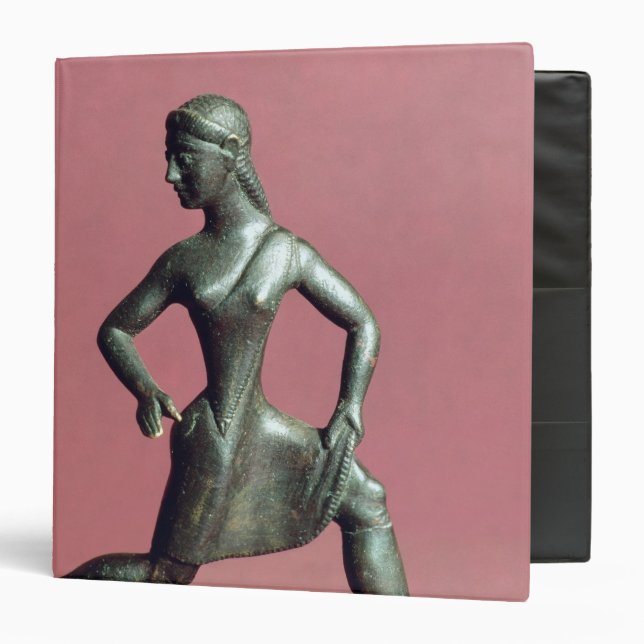 Figurine of a girl running, binder (Front/Inside)